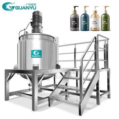 Homogenizing Mixer Liquid Soap Mixing Tank Hand Washing Gel Making Machine Stirring Tank Mixer Ss316 With Jacketed