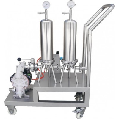 Guanyu Stainless Steel Honey Wine Liquor Filter Machine Liquid Industrial Sanitary Movable Bag Filter