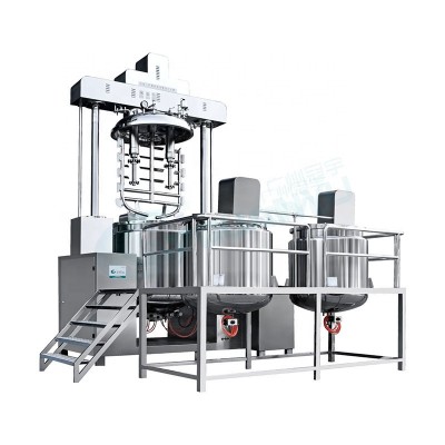 Guanyu Hand Lotion Making Machine Vacuum Homogenizing Emulsifier Cosmetic Cream Homogenizer Detergent Mixer Machine