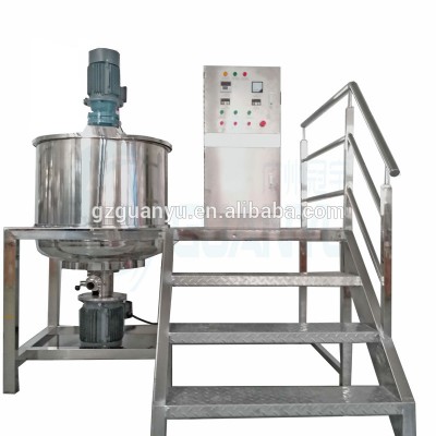 GY Stainless Steel Liquid Soap Mixer With Agitator Double Jacketed Electric Steam Heating Liquid Shampoo Detergent Mixing tank